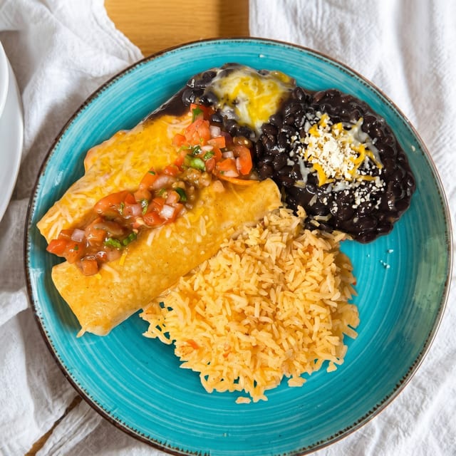Chicken or Ground Beef Enchiladas.