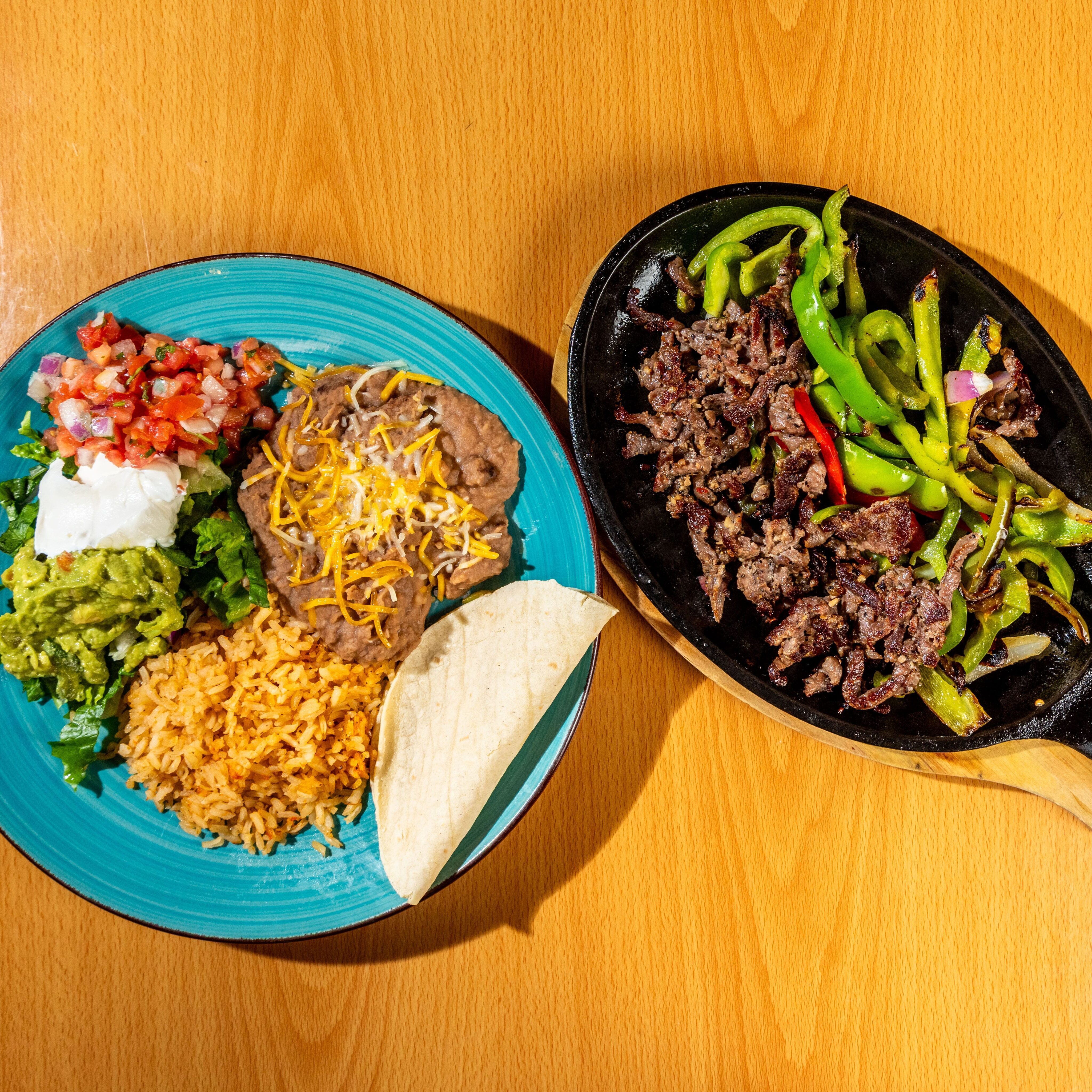 Sizzlin Fajitas.